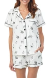 Bedhead Pajamas Print Short Pajamas In Wild Animals