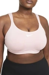 Nike Women's Bold High-support Padded Underwire Sports Bra (plus Size) In Pink