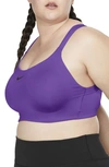 Nike Bold Sports Bra In Wild Berry/black