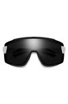Smith Wildcat 135mm Chromapop(tm) Shield Sunglasses In Matte White/ Black