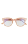 Diff Summer 47mm Blue Light Blocking Glasses In Rustique/ Beige