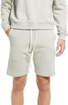 John Elliott Crimson Cotton Track Shorts In Concrete