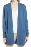 Nordstrom Everyday Open Front Cardigan In Blue Ensign