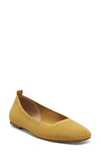 Lucky Brand Daneric Washable Knit Flats Women's Shoes In Marigold Textile