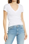 Splendid V-neck T-shirt In White