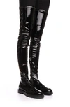 GIVENCHY PATENT OVER THE KNEE BOOT,BE701SE133