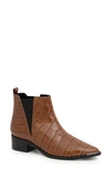 Marc Fisher Ltd Yale Chelsea Boot In Hazelnut/ Black Leather
