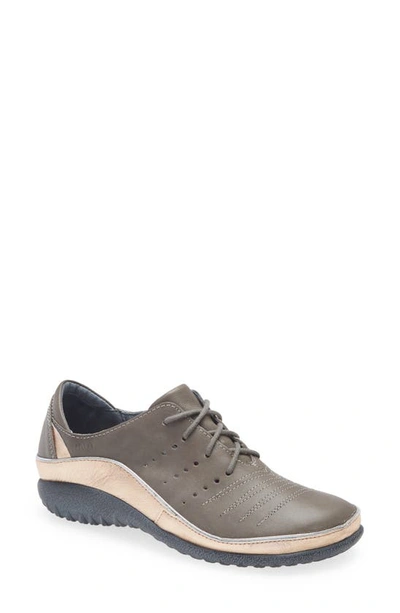 Naot 'kumara' Flat In Foggy Grey/ Soft Rose Gold