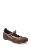 Naot Kire Mary Jane Flat In Toffee Brown/ Coffee Bean