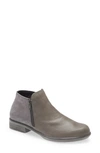 Naot 'helm' Bootie In Foggy Grey/ Smoke Gray Nubuck