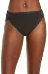 Natori Bliss Cotton French Cut Briefs In Coal