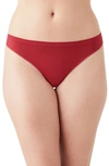 B.tempt'd By Wacoal Comfort Intended Daywear Thong In Garnet