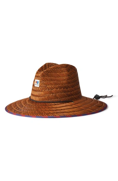 Brixton Alton Straw Sun Hat In Copper