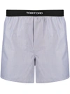 TOM FORD LOGO-WAISTBAND BOXERS
