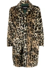DSQUARED2 DSQUARED2 LEOPARD PRINT SINGLE-BREASTED COAT