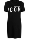 Dsquared2 Icon Renny Dress In Bianco