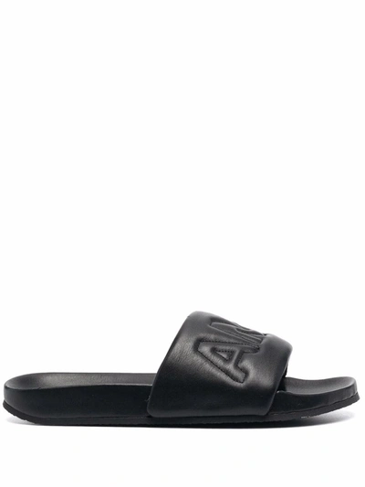 Ambush Logo-quilted Tonal Slides In Black