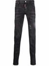 DSQUARED2 LOW-RISE STRAIGHT-LEG JEANS