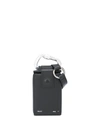 Heliot Emil Logo-debossed Leather Belt Bag In Black