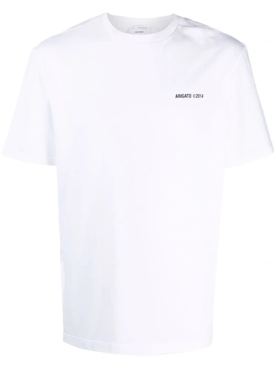 Axel Arigato Logo-print Cotton T-shirt In 白色