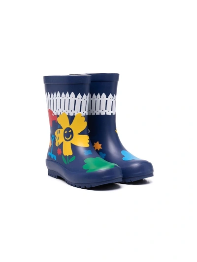 Stella Mccartney Babies' Blue Gardening Wellington Boots