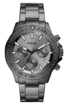 Fossil Men's Bannon Multifunction Smoke Stainless Steel Watch