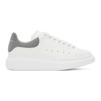 Alexander Mcqueen Oversized Trainers In White And Grey