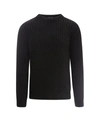 Roberto Collina Cotton Sweater In Black In Black