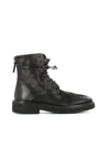 Marsèll Lace-up Leather Ankle Boots In Black