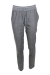 LORENA ANTONIAZZI WOOL JOGGING TROUSERS WITH DRAWSTRING WAIST WITH LUREX BAND,A2139PA80A 32730946
