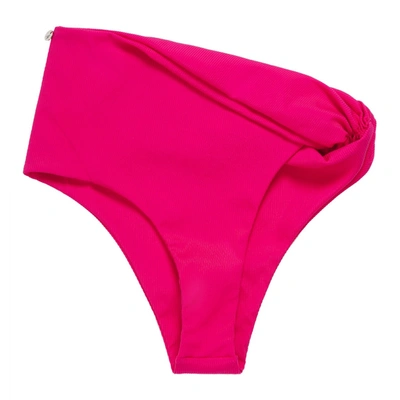 Attico Knot-detail High-waited Bikini Briefs In Pink