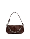 BY FAR MINI RACHEL CROC-EFFECT BAG,7A890A6A-3653-2649-677C-629D35981114