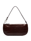 BY FAR CROCODILE-EFFECT SHOULDER BAG,0E55B1A6-73D9-82A0-D797-CCCE1F1DCDCE