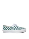 Vans Og Era Lx Checkerboard Print Sneaker Cadmium Green In Green