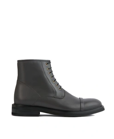 Malone Souliers Bryce Lead Grey Leather Boots