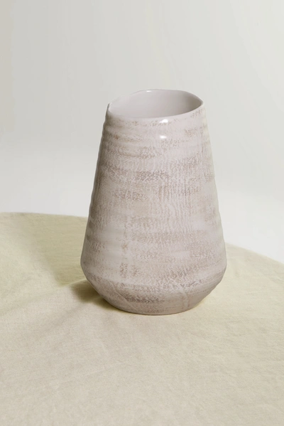 Brunello Cucinelli Glazed Ceramic Vase In White
