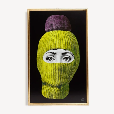 Fornasetti Panel Lux Gstaad In Yellow/purple/black