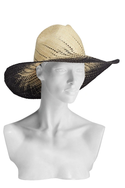 Eugenia Kim Emmanuelle Two-tone Straw Sun Hat In Ecru