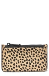 Aimee Kestenberg Melbourne Leather Wallet In Baby Cheetah Haircal