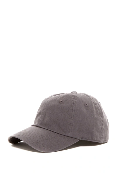 American Needle Washed Cotton Twill Cap In Cool Grey