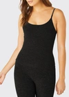 Beyond Yoga Spacedye Slim Racerback Cropped Tank In Darkest Night