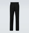 FENDI WIDE-LEG COTTON-BLEND trousers,P00557437