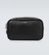 SAINT LAURENT LEATHER WASHBAG,P00579104