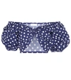 CAROLINE CONSTAS RHYS POLKA-DOT CROP TOP,P00576555