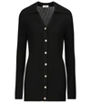 Nanushka Evelyn Cotton-blend Cardigan In Black