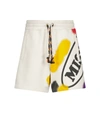 PALM ANGELS X MISSONI DRAWSTRING COTTON SHORTS,P00584284