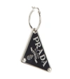 Prada Symbole Pendant Right Earring In Black
