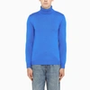 ROBERTO COLLINA ROYAL BLUE MERINO WOOL TURTLE NECK SWEATER,RF02003RF02-J-ROBER-14