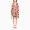 ZIMMERMANN CASSIA SHORT DRESS WITH FLORAL PRINT,9977DCAS-J-ZIMM-MF