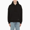 VALENTINO BLACK PULLOVER WITH HOOD,WV3KC15L7HP-J-VALE-N01